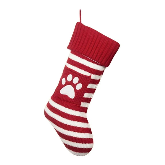 Christmas Pet Cat Dog Stocking Bag Ornament for Holiday Celebrations