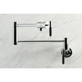 thumbnail image 2 of Kingston Brass KS4101CKL Kaiser Two-Handle 1-Hole Wall Mount Pot Filler Faucet in Polished Chrome, 2 of 8