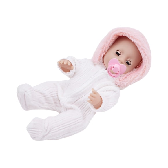 ICQOVD Juguete Educativo,Infant Doll 10Inch Vinyl Doll Soft Plastic Infant Doll Play House Juguete Doll Set Gifts for Niños Boy and Girls