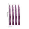 thumbnail image 3 of Spiral Taper Candles for Halloween and Holiday Home Decoration, Dripless Twisted Candlesticks for Dinner Party Purple, 3 of 6