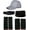 Black/Grey XW, variant on InsectGuard Permethrin Treated Tick Gaiters / Sleeves and Mosquitoes Flies Chiggers & More Insect Repellent Complete Package 1 (Black/Khaki) One Size Fits All Up To Adult Medium