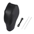 thumbnail image 1 of Cubierta de perilla de palanca de cambios de cuero de imitación de coche negro con patrón de fibra de carbono para Ford Focus 2012-2018 Black Line, 1 of 1