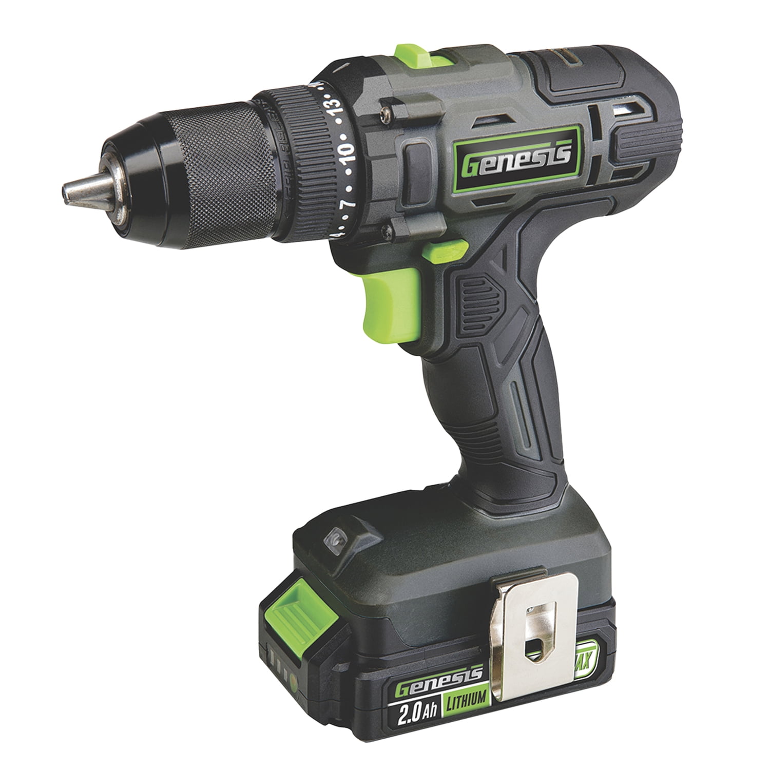 Genesis 20-Volt Cordless Li-Ion 2-Speed Drill Driver/Impact Driver Combo Kit, GL20DIDKB2PT