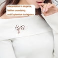 thumbnail image 4 of Plum Blossom Safety Broche Esmalte Rhinestones Brillante Exquisito Moda Moda Hacimiento Día de San Valentín Broches para mujer Joyería Regalo AweSitey AP004717-00, 4 of 7