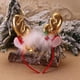 thumbnail image 5 of Bewildely Diadema de cuerno de alce de Navidad, adorno de vestir para adultos y niños, adornos para la cabeza, suministros para fiestas, accesorios para Kits de decoración para fiestas Dorado Bewildely HA069513-01, 5 of 6