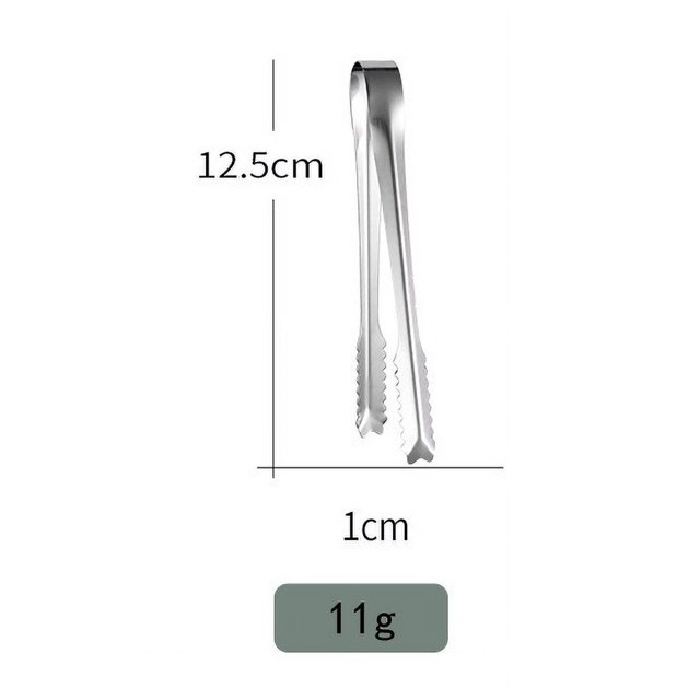 2 Piezas Pinzas de Hielo de Acero Inoxidable para Cubitos de Hielo Pinzas para Servir Cubitos de Hielo con Dientes para Cócteles Whisky Cocina Servir Alimentos