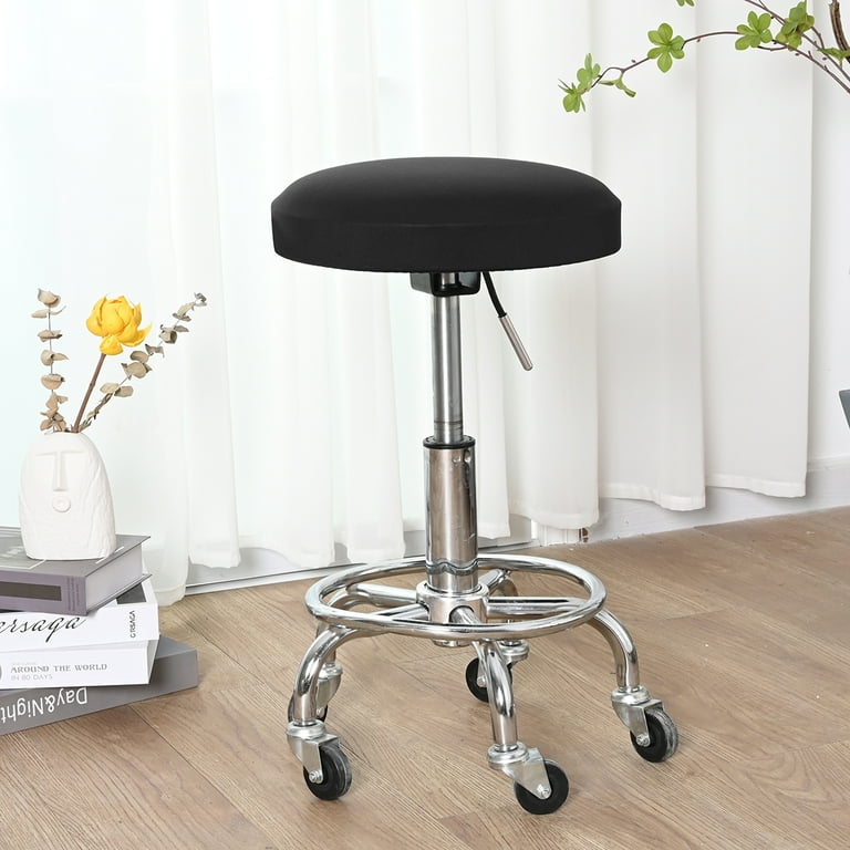 Rosnek Bar Stool Covers Set of 2 Round Stool Cushion Cover