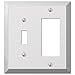 thumbnail image 3 of Amerelle 161TR 1 Toggle-1 Rocker Combo Polished Chrome Stamped Steel Wall Plate, 3 of 3