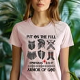 thumbnail image 5 of Christian Armor of God T-Shirt – Ephesians 6:13-17 Graphic Tee with Full Armor Illustration , Natural, Size M, 5 of 6