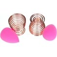 thumbnail image 3 of Soporte para licuadora de esponja de belleza, (2 paquetes de oro rosa), soporte de secado para esponja de maquillaje, soporte de exhibición para esponja en polvo y huevo, oro rosa, 3 of 5