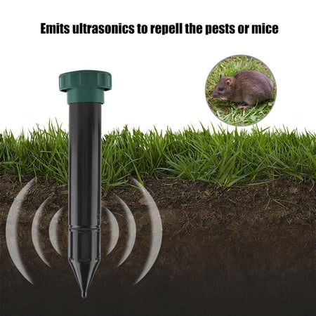 Dilwe 2 Pack Ultrasonic Pest Repeller for Lawn Garden Yard Outdoor&Indoor Pest Repellent Control Plug in Bird Pest Defender for Reject Cat Dog Fox Mice Mole Repellent,Battery (Best Way To Get Rid Of Moles In Yard)