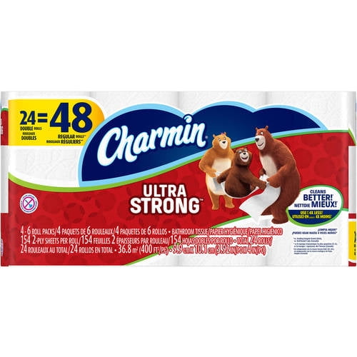 Charmin Ultra Strong Toilet Paper, Double Rolls, 24 Ct by Procter & Gamble