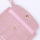 thumbnail image 4 of Cartera Sencilla para Mujer Llavero Cuero Tarjetero Pequeño Monedero () Rosa, 4 of 9
