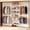 White, variant on ROGALIS H3 Wall Mounted Clothes Rack, Industrial Pipe Closet Organizers System with 4 Telescopic Rod & 6 Shelves