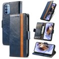 thumbnail image 1 of Case for Motorola Moto G31 Cover Leather Wallet Folio Case Book Design Flip Magnetic Closure - Blue, 1 of 5