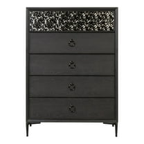 Furniture of America Brio 5-Drawer Solid Wood Adult Bedroom Chest, Espresso