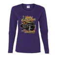 thumbnail image 2 of 1990 Vintage Garage Customs Hot Rod Classic Car Cars and Trucks Womens Graphic Long Sleeve T-Shirt, Purple, 2XL, 2 of 3