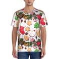 thumbnail image 4 of Haiem Hip Hop Hipster Baseball Jersey Button Down Shirts Sports Uniforms Men Women Jersey(Christmas Gingerbread Cookies,4X-Large), 4 of 9