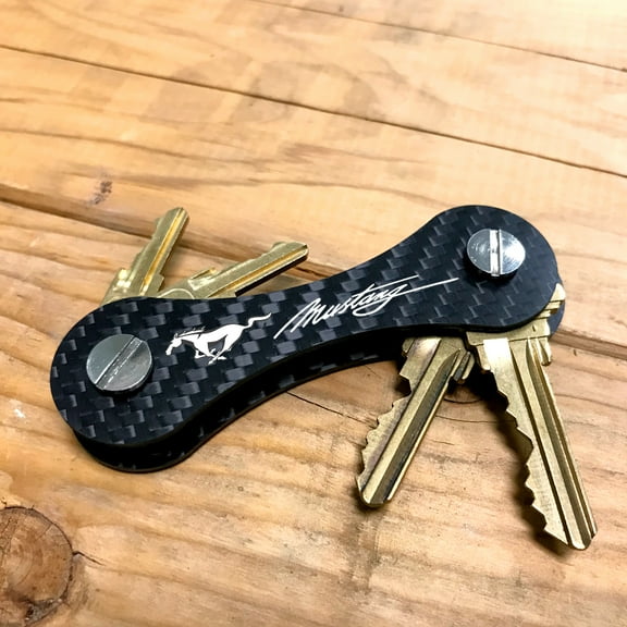 Ford Mustang Real Carbon Fiber Key Organizer Holder Key Chain