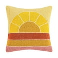 thumbnail image 1 of Peking Handicraft 30APS20C16SQ 16 x 16 in. Retro Rainbow Poly Filled Hook Pillow, Multi Color, 1 of 1