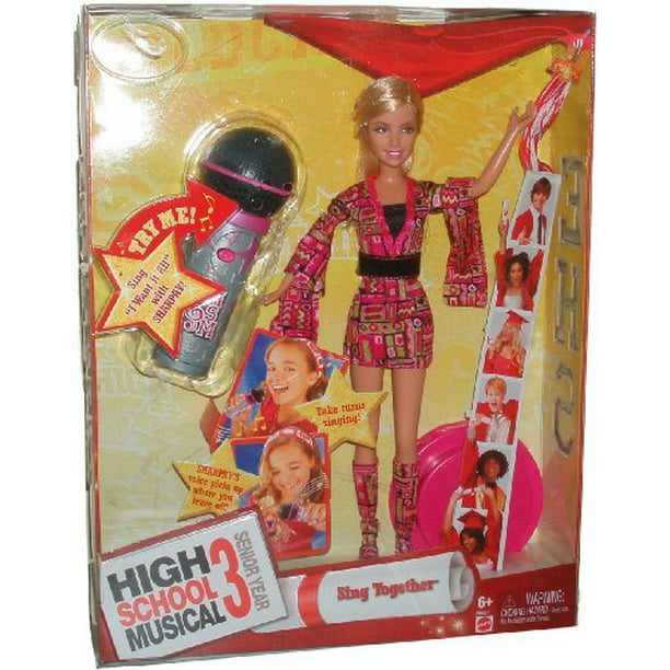 High School Musical 3 Senior Year "Sing Together 11 Inch Doll - SHARPAY avec microphone et présentoir