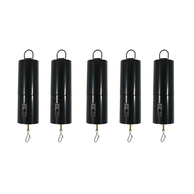jinwen 5x Battery Powered Wind Black Rotating Operated Motor Hanging Ornament Type A Qty(5)