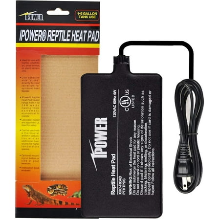 iPower 4"x7" Under Tank Heater for Reptile Terrariums Heat Mats
