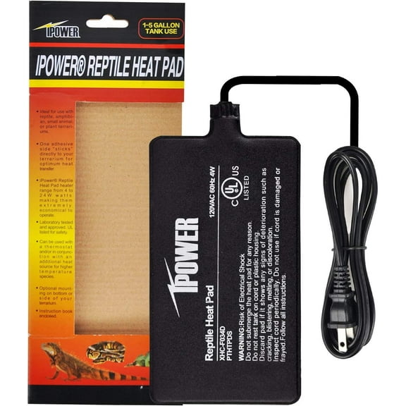 iPower 4"x7" Under Tank Heater for Reptile Terrariums Heat Mats