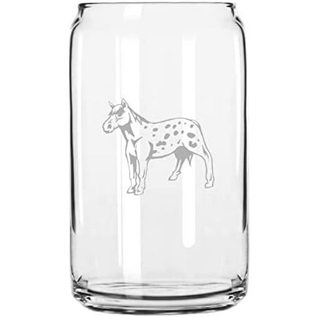 

Altai Body - Alternate 2 Horse Themed Etched 16oz Libbey Can Glass