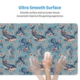 thumbnail image 5 of Pofeuu Underwater Animals and Flowers Print Desk Mat for Keyboard and Mouse，Computer Desk Matt for Desktop，Large Mouse Pad for Desk，Desk Pads on Top of Desks 12x31.5in, 5 of 8