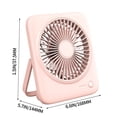 thumbnail image 2 of Popular! Desk Fan, Personal Fan Small Portable Table Fan And 4 Speeds, Strong Wind Personal Fan,Can Be Used As A Power Bank,Travel Indoor Outdoor Women Kids, 2 of 2