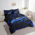thumbnail image 3 of jejeloiu Racing Car Twin Bedding Sets 7-Piece,Extreme Sports Bedding Comforter Set,Navy Geometric Lines Sheet Sets For Child,Luxury Bedroom Decor Reversible, 3 of 8
