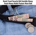 thumbnail image 3 of ETCBUYS Newly Travel Invisible Safety Belt Money Belt Purse - Multi function Outdoor Sports Essential Invisible Security Zip Pocket Belt - Pockets Waist - Black, 3 of 7
