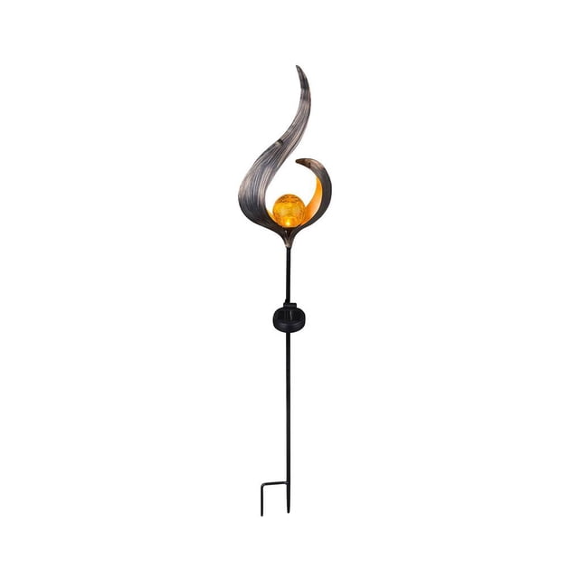 Toystoory Lámpara de césped con energía solar Exquisita luz de calle de tierra Varilla de caña Ángel Llama Luna Lámpara solar LED decorativa Vidrio Iluminación y accesorios No. 4 Toystoory HA026466-04