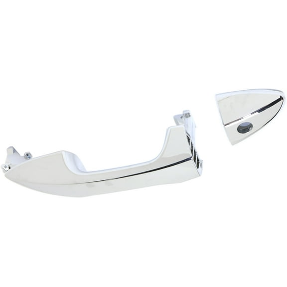 Exterior Door Handle Compatible with 2014-2019 Toyota Corolla Front, Driver Side Chrome