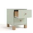 thumbnail image 5 of Storkcraft California 2 Drawer Nightstand, Sage and Driftwood, 5 of 12