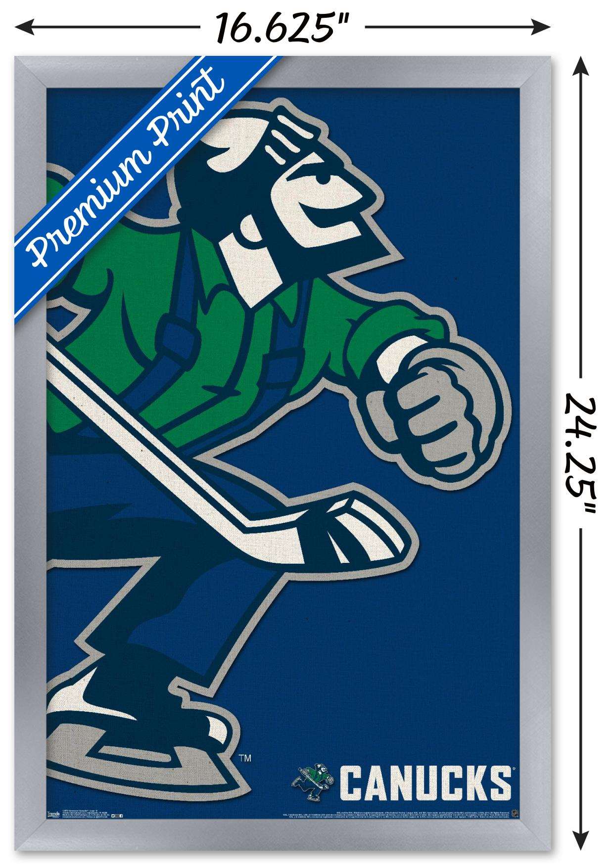 NHL Vancouver Canucks - Logo 14 Wall Poster, 14.725" x 22.375", Framed