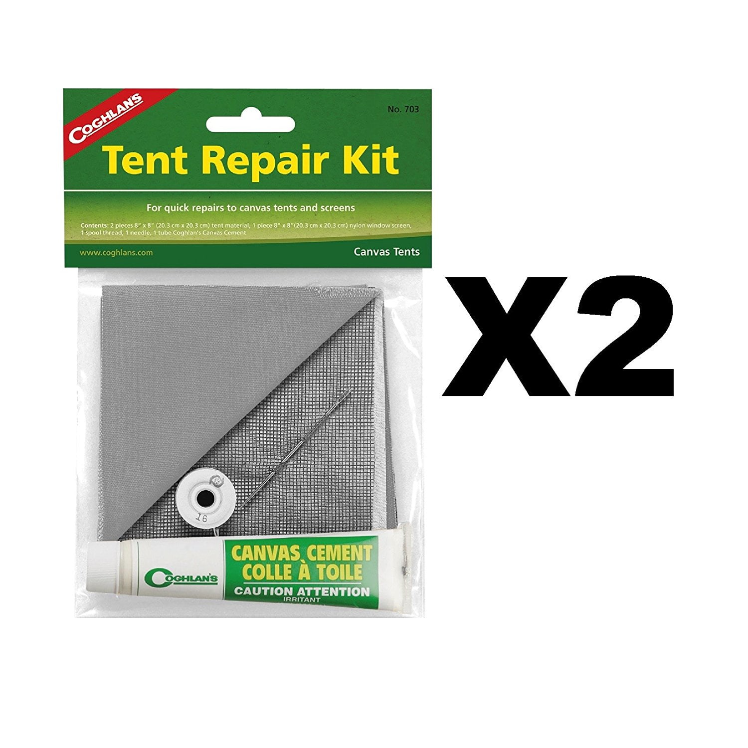 703 Tent Repair Kit, For quick repairs to canvas tents and screens By
