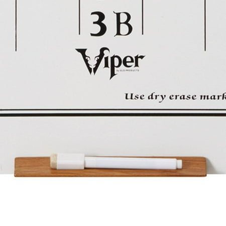 Viper - Large Cricket Dart Board Game Wall Hanging Dry Erase Scoreboard - White