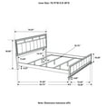 thumbnail image 7 of Barzini Wood Eastern King Panel Bed White, 7 of 7