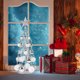 thumbnail image 5 of Mini árbol de Navidad Soporte de exhibición Artesanía Regalo Marco de hierro Bola de Navidad (Plata), 5 of 8