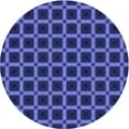 thumbnail image 1 of Ahgly Company Machine Washable Indoor Round Transitional Denim Dark Blue Area Rugs, 3' Round, 1 of 7