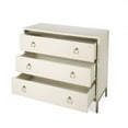 thumbnail image 5 of HomeRoots 389823 31.5 x 36 x 16 in. Monika White & Gold Accent Chest, 5 of 9