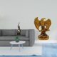 thumbnail image 2 of Escultura abstracta de resina con forma de llama. Adorno de escritorio moderno. Ideal para decorar la sala de estar, estanterías, librerías u oficina, 2 of 8
