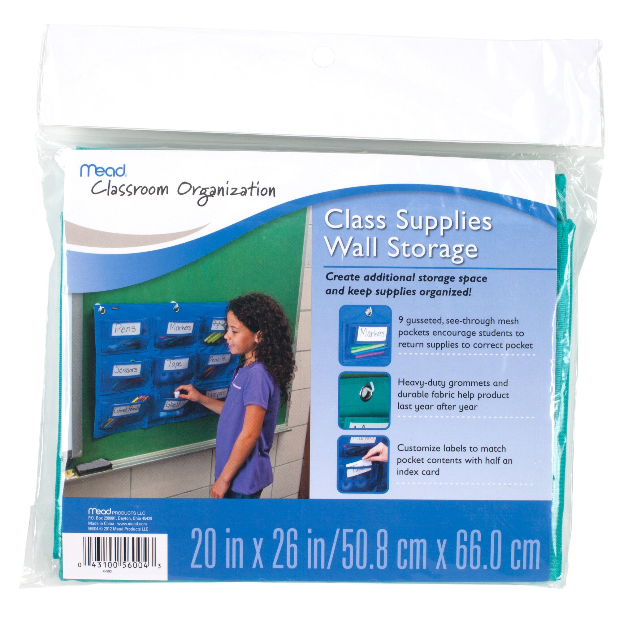 Mead Supplies 9Pocket Wall Storage Classroom & Office Storage