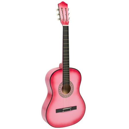 New Beginners Acoustic Guitar With Guitar Case, Strap, Digital E-Tuner and Pick (Best Beginner Blues Guitar)