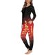 thumbnail image 3 of Conjunto de pijama informal para mujer, ropa de dormir femenina de manga larga, cómoda, con estampado a pedido, para otoño, 3 of 4
