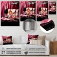 thumbnail image 4 of Designart "Pink And Black Stylish Bag Champagne II" Fashion Metal Wall Art Prints, 4 of 5