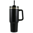thumbnail image 4 of Mainstays 40 oz Stainless Steel Tumbler with Straw and Handle, Double Wall Insulated, Black, 4 of 7