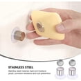 thumbnail image 5 of 2Pcs Stainless Steel Magnetic Soap Holder, Hanging Bar Soap Dish with Suction Cup, Wall Mount Soap Tray for Shower Bathroom Kitchen Sink, 5 of 5